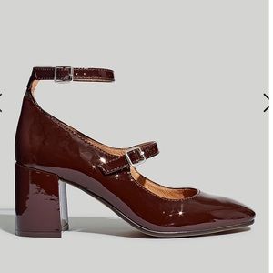 NWT madewell Maddie Patent Leather Mary Janes